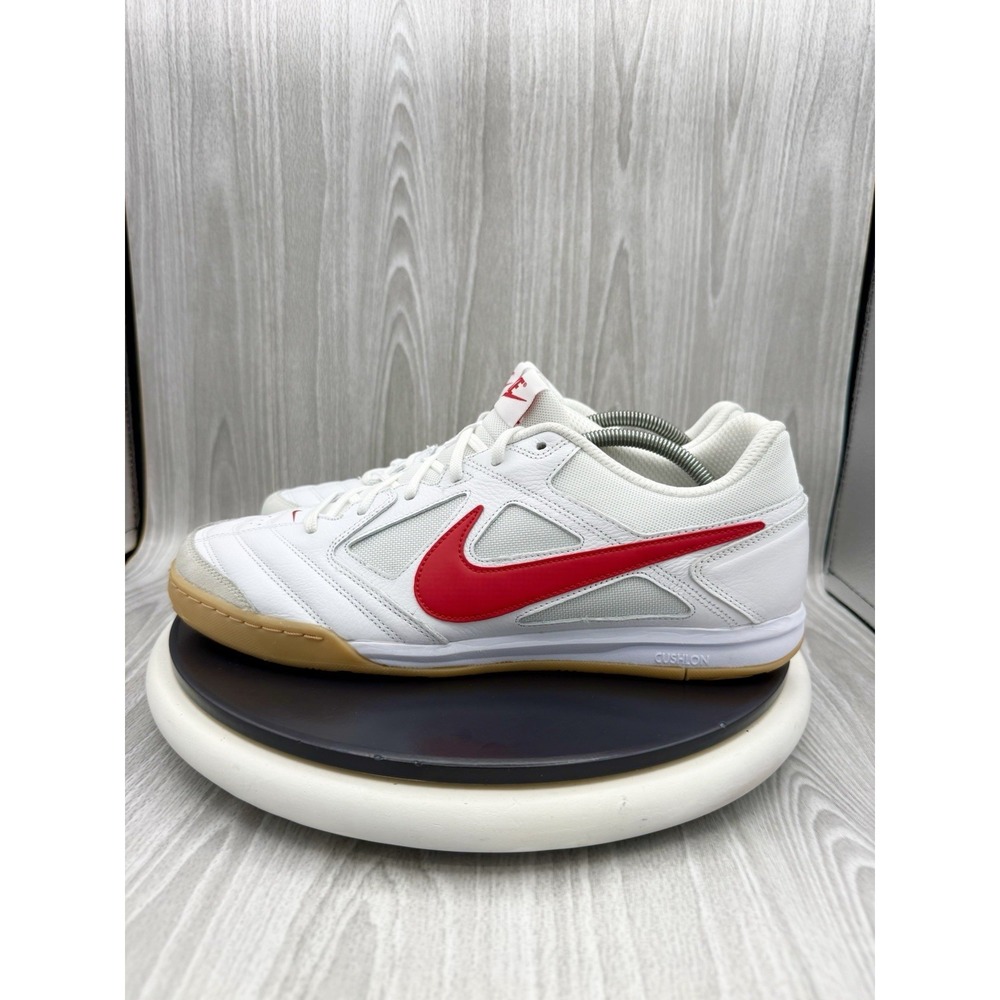 Nike GATO White University Gum Red Mens Sz 13 Indoor Soccer Shoes HQ6019-102 NEW